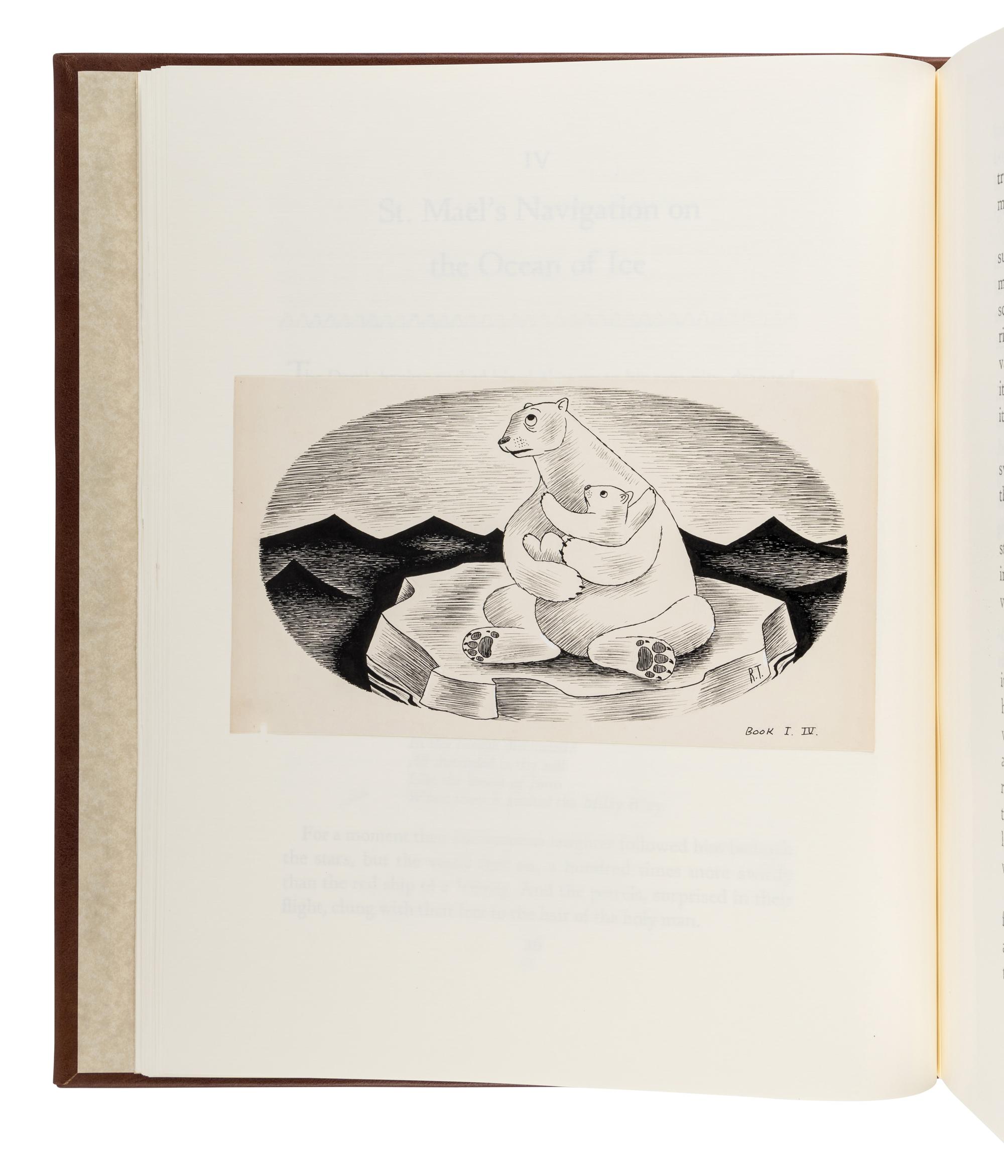 [LIMITED EDITIONS CLUB] -- [FRANCE, Anatole. Penguin Island .] TAYLOR, Richard (1902-1970). Cover title: "Set of Complete Illustrations for 'Penguin Island.' By Anatole France. Entered in the Limited Editions Contest by Richard Taylor." [New York, ca 1932-1933].