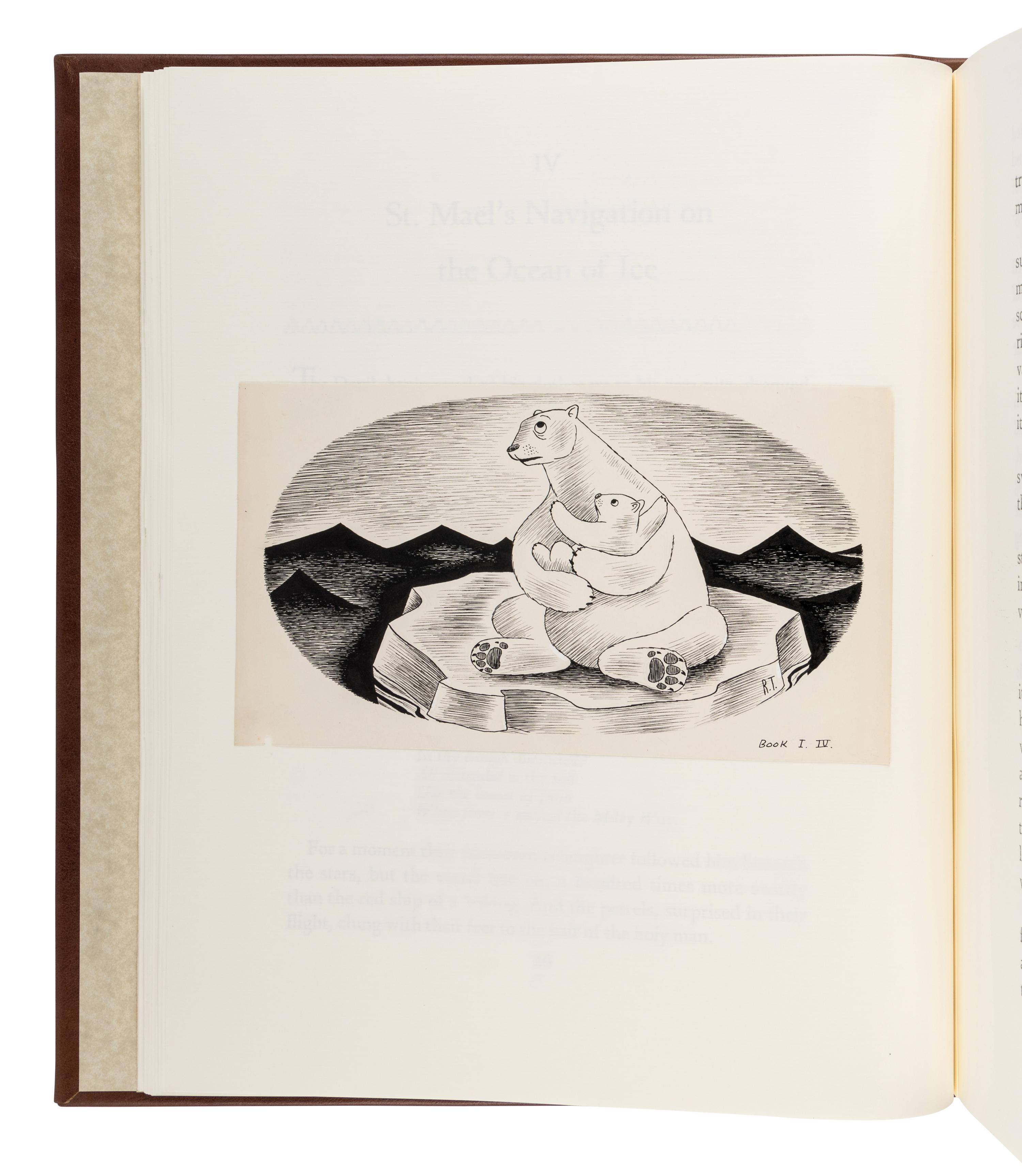 [LIMITED EDITIONS CLUB] -- [FRANCE, Anatole. Penguin Island .] TAYLOR, Richard (1902-1970). Cover title: "Set of Complete Illustrations for 'Penguin Island.' By Anatole France. Entered in the Limited Editions Contest by Richard Taylor." [New York, ca 1932-1933].