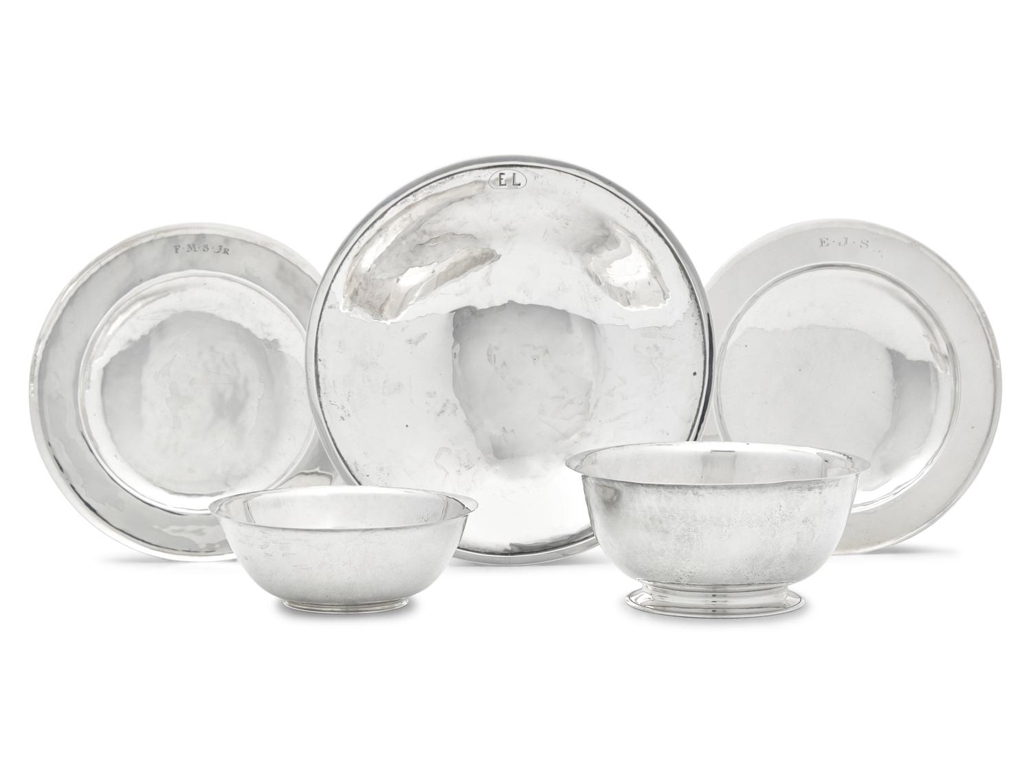 Five Arts & Crafts Silver Table Articles