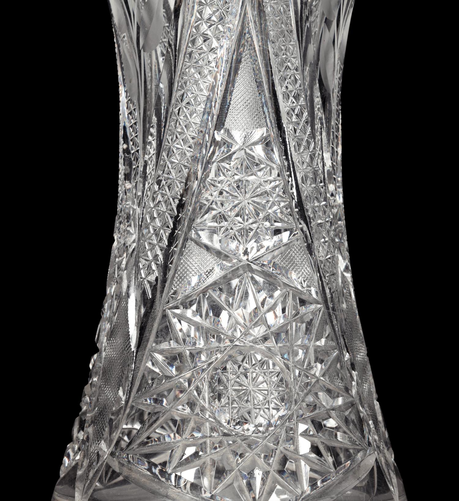 A Group of Nine Cut Glass Articles
