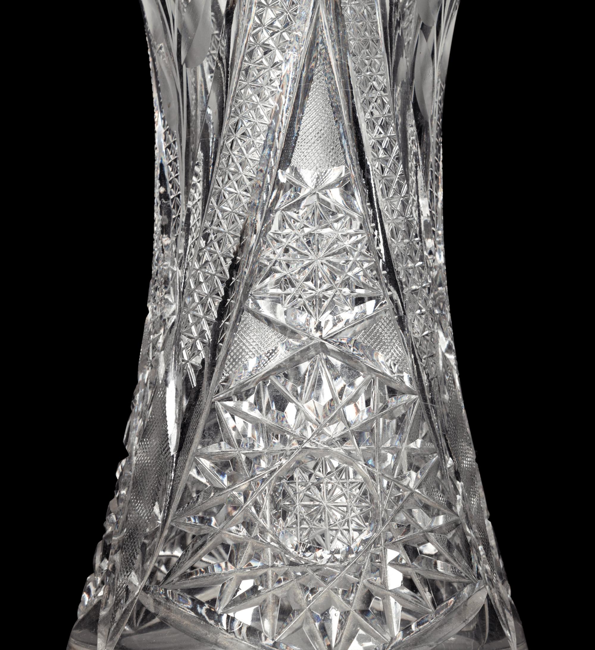 A Group of Nine Cut Glass Articles