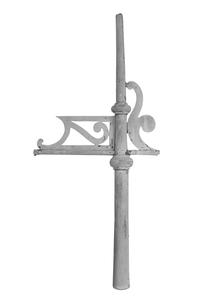 A Zinc Roof Top Finial 9" W x 1" D x 20" H — Germany, Early 20th Century
