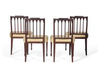 A Set of Four Federal Style Mahogany Side Chairs