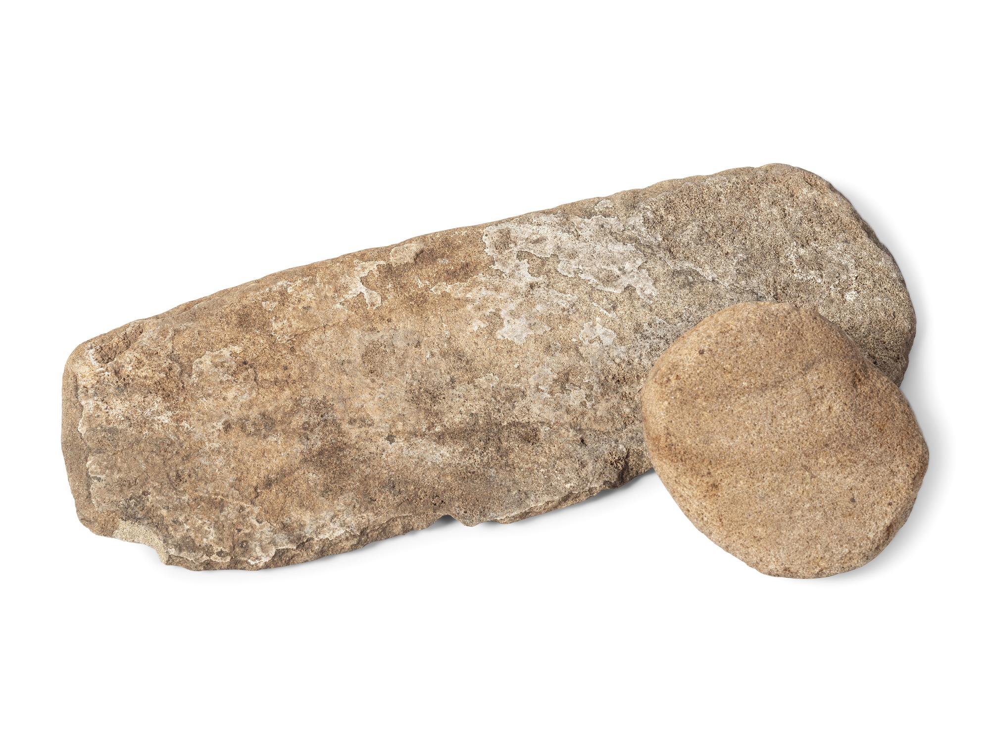 San Lazaro Pueblo Hardstone Metate and Mano, From the Collection of Forrest Fenn