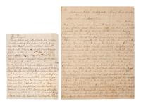 [CIVIL WAR]. Manuscript archive of Sergeant Hamilton Ballentine (1833-1920), Co. K, 6th Pennsylvania Cavalry, "Rush's Lancers," featuring battle content from key engagements and descriptions of "Sheridan's Raiders."