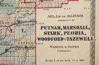 A group of 14 19th and 20th century maps, comprising: