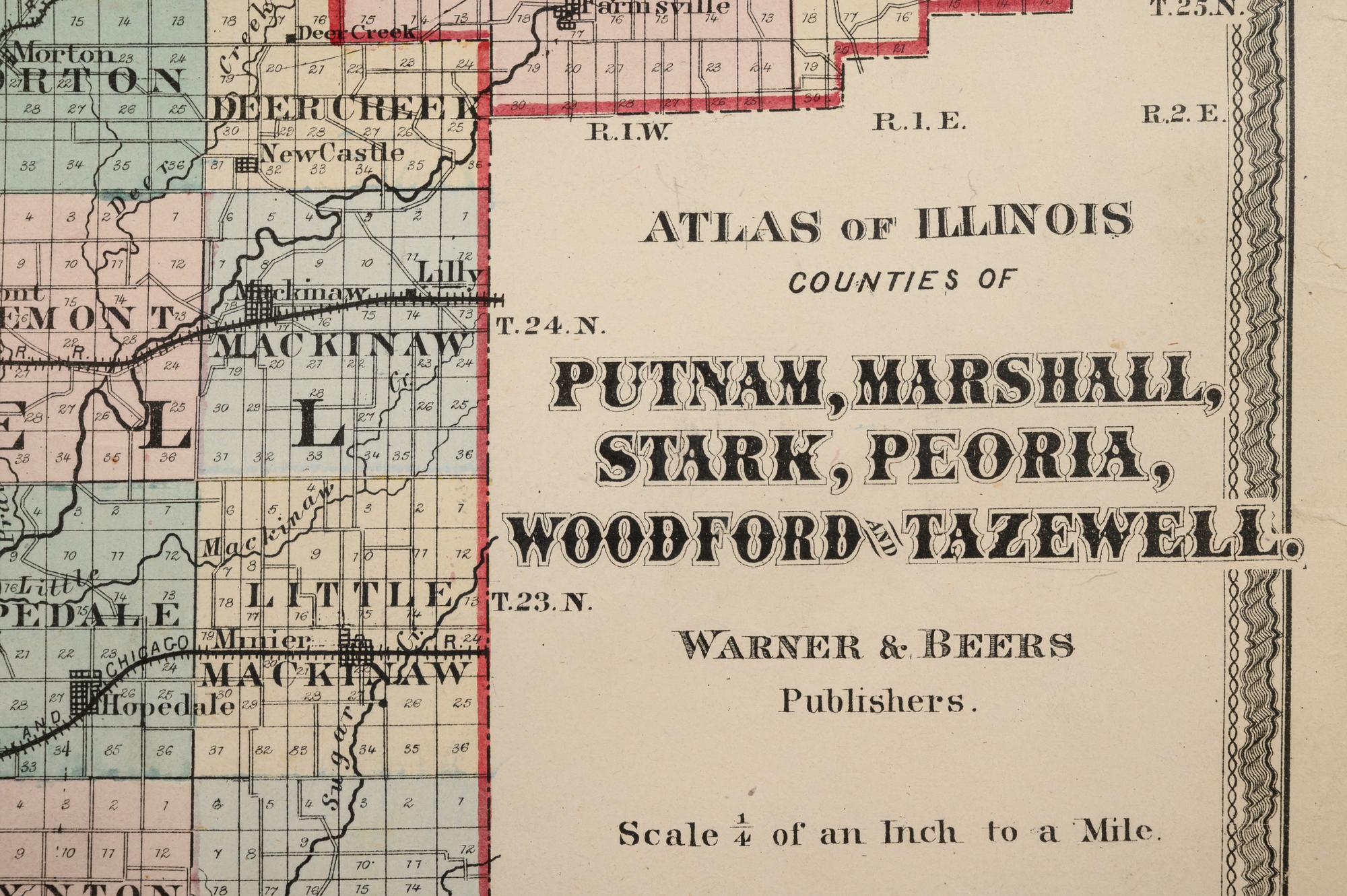 A group of 14 19th and 20th century maps, comprising: