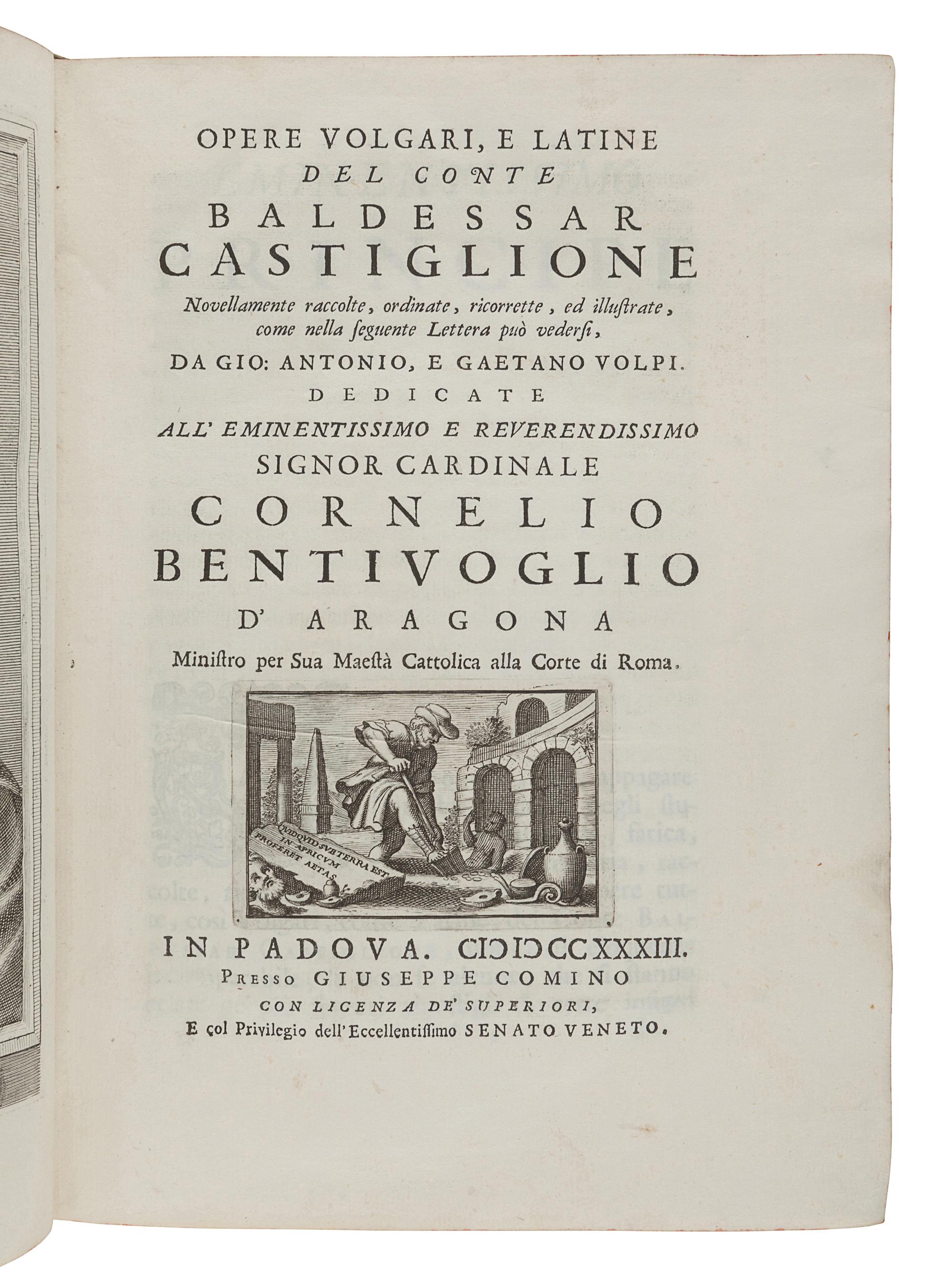 [18th & 19th CENTURY PRINTING - ITALY]. A group of 4 works, comprising: