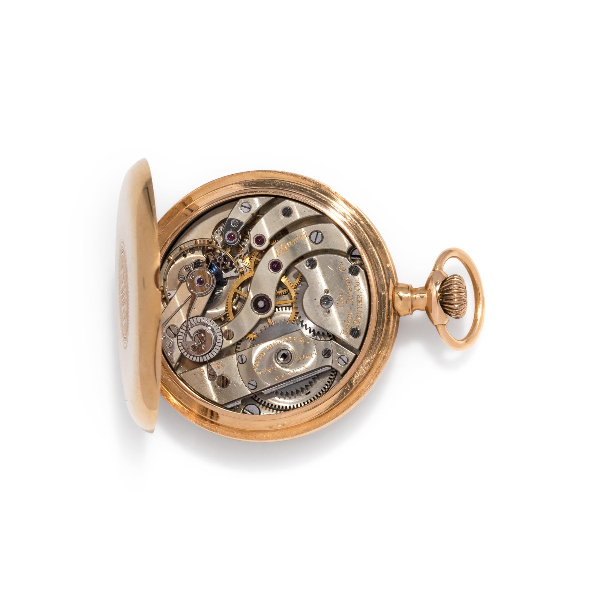 PATEK PHILIPPE, 18K YELLOW GOLD POCKET WATCH