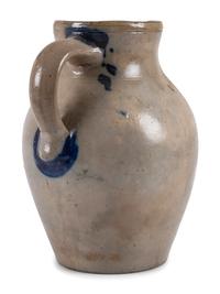 A Rare Solomon Purdy Stoneware Pitcher