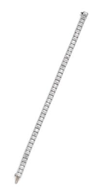A Platinum and Diamond Bracelet,