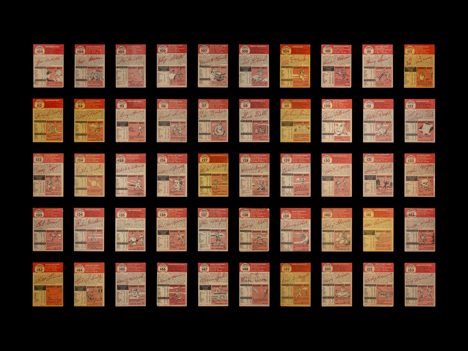 A Near Set of 1953 Topps Baseball Cards