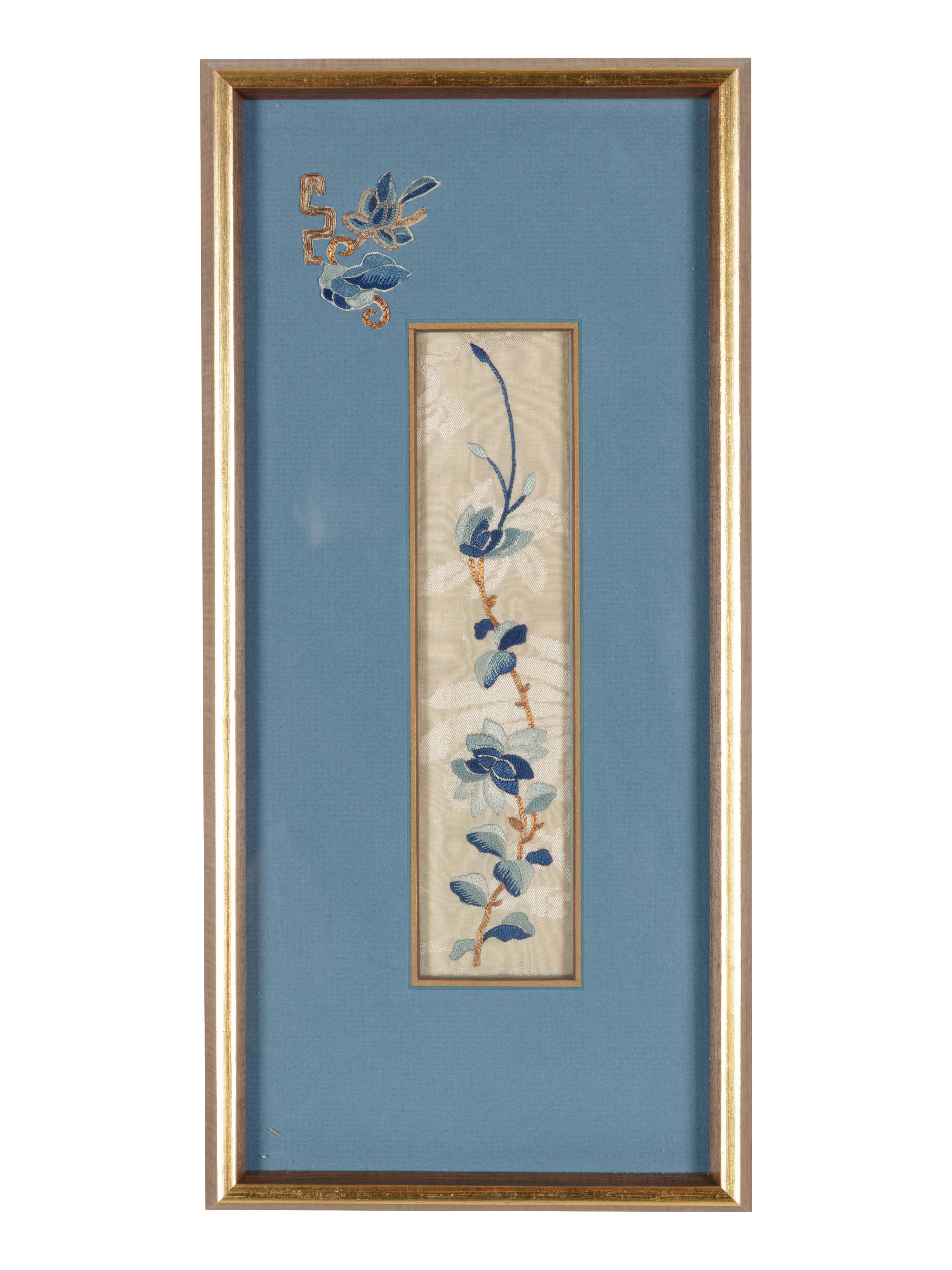 17 Chinese Embroidered Silk Panels