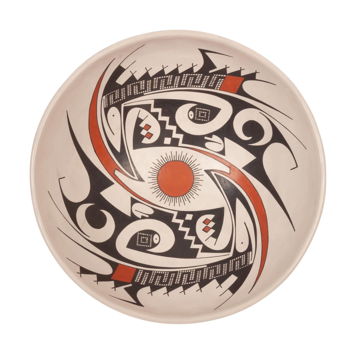 Polychrome Pottery Bowl