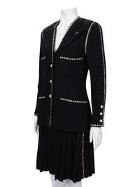 Chanel Wool Two-Piece Skirt Suit with Ribbon Trim, Spring 1992