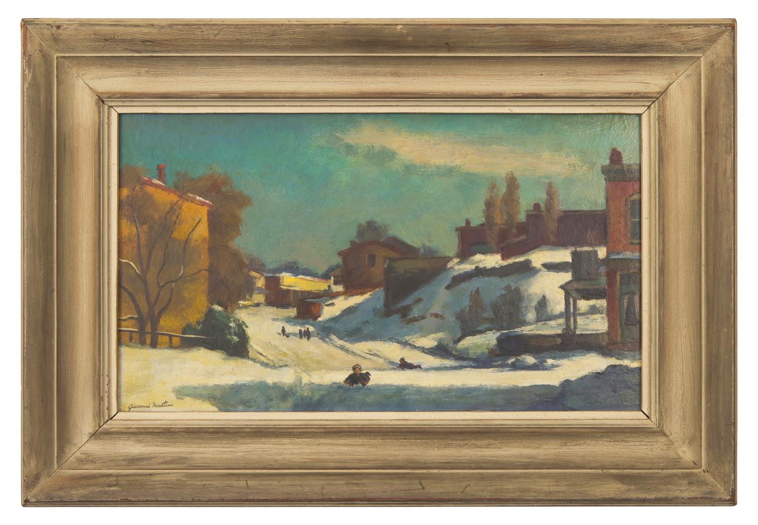 Study for Hilly Street ; with Philadelphia Streetscape (A Double-Sided Work)