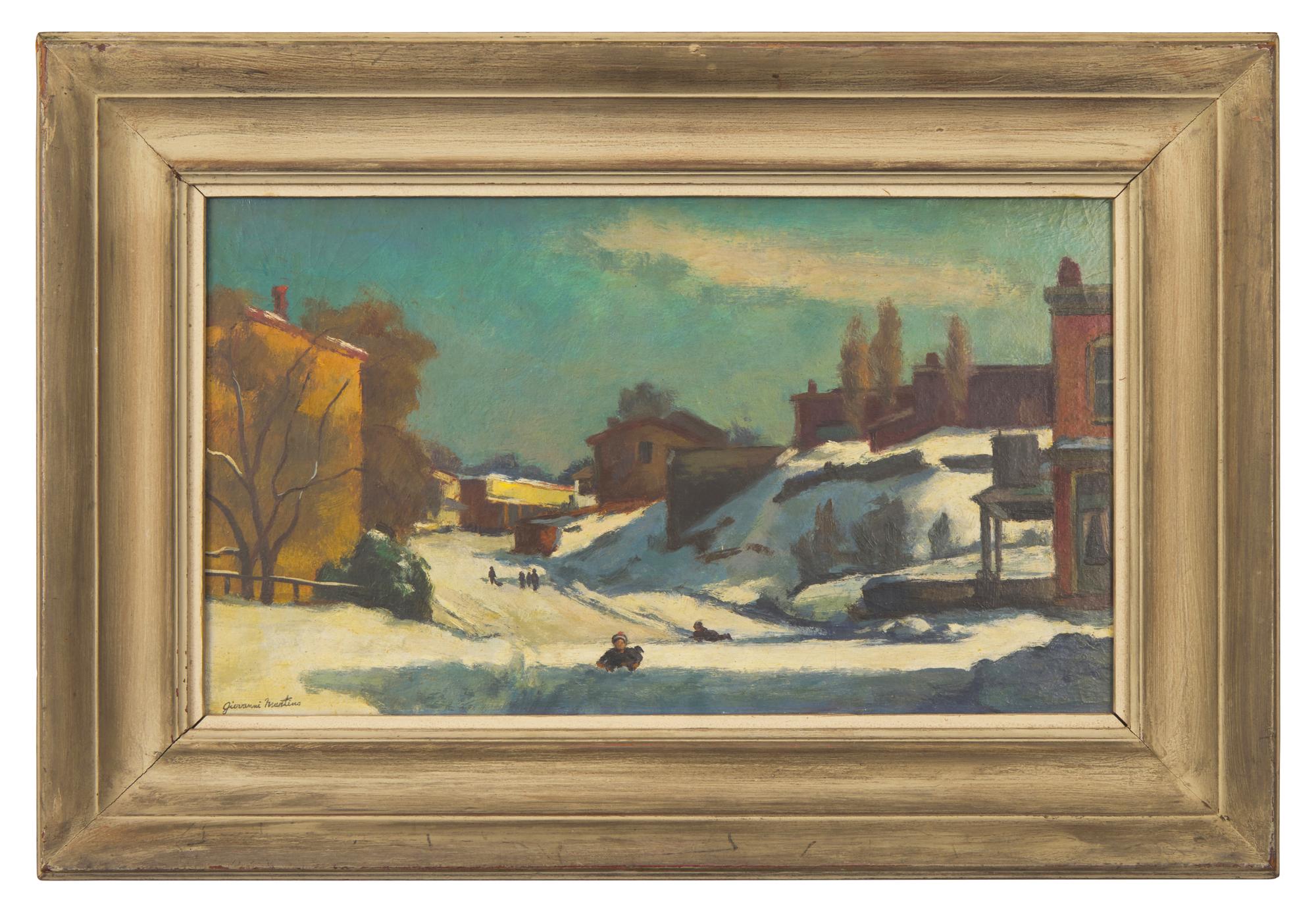 Study for Hilly Street ; with Philadelphia Streetscape (A Double-Sided Work)
