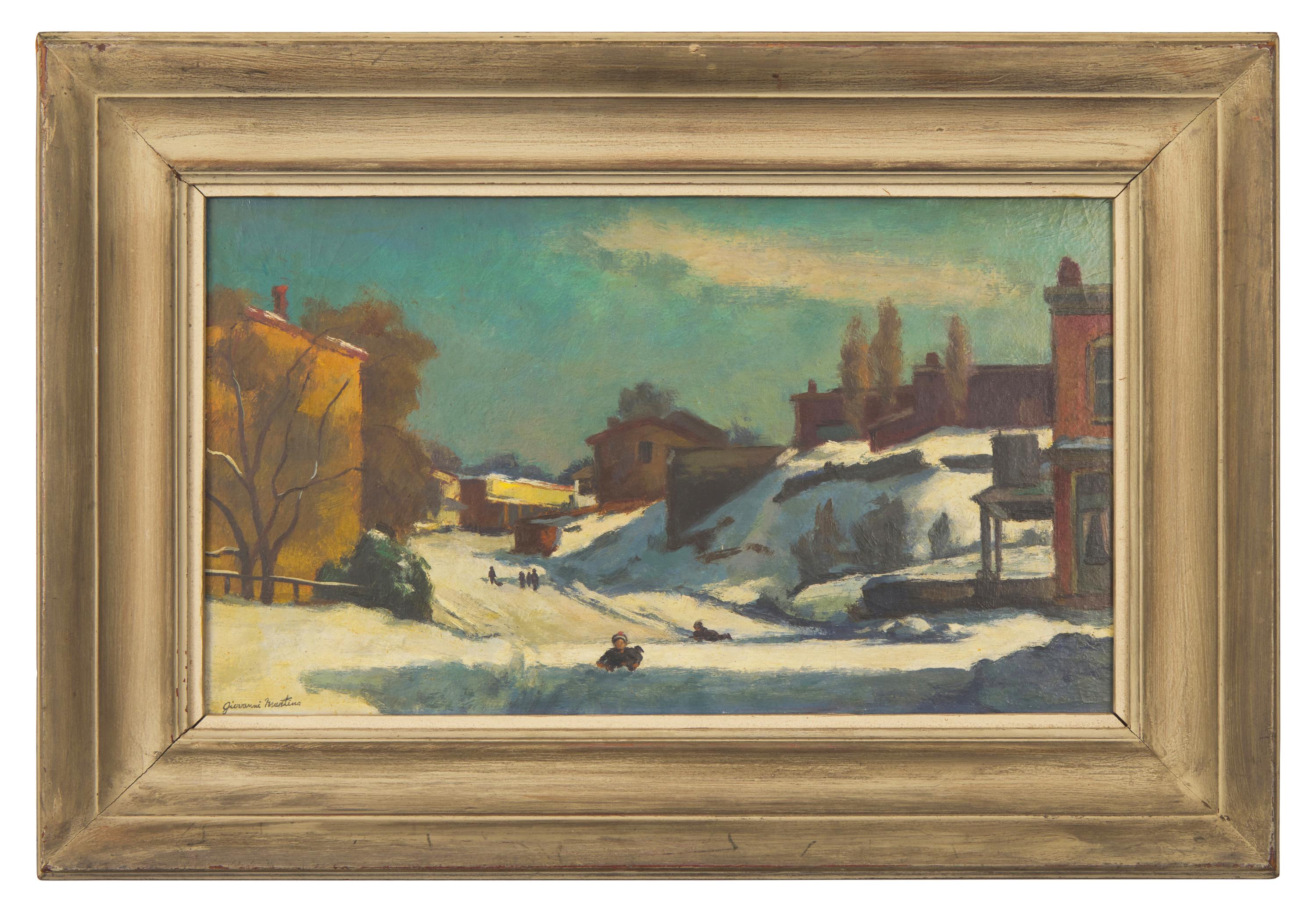 Study for Hilly Street ; with Philadelphia Streetscape (A Double-Sided Work)