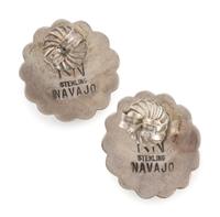 Navajo and Southwestern-style Silver Earrings, with Turquoise