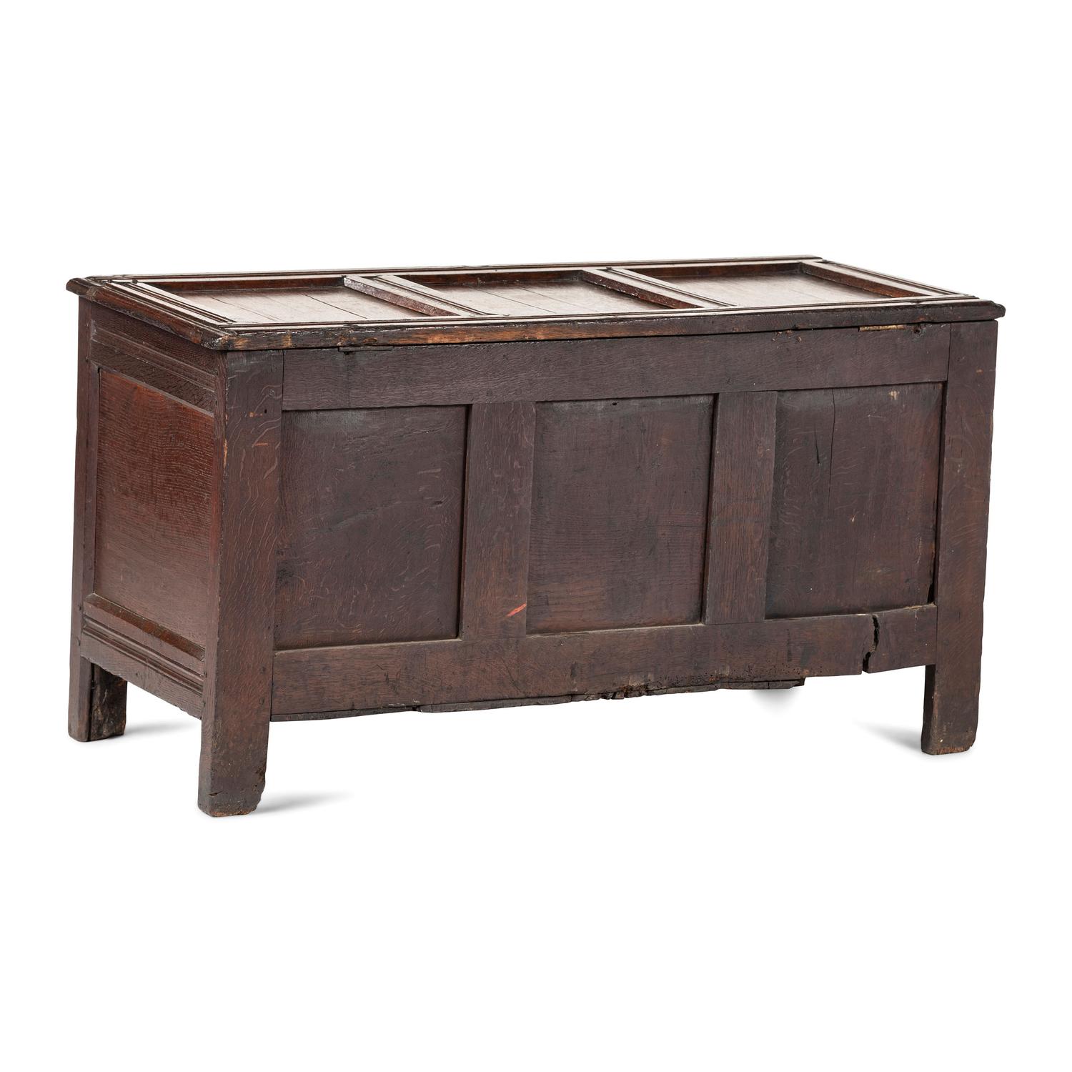 An English Carved Oak Blanket Chest