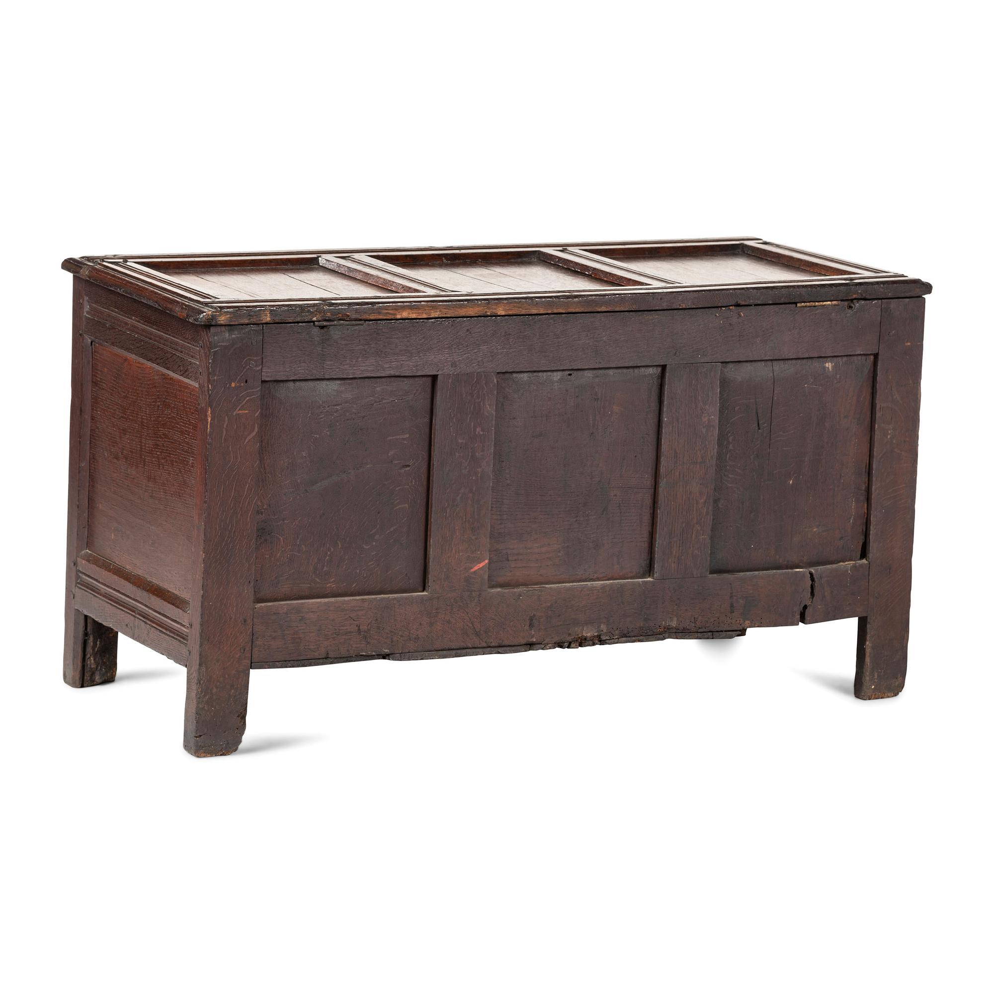 An English Carved Oak Blanket Chest