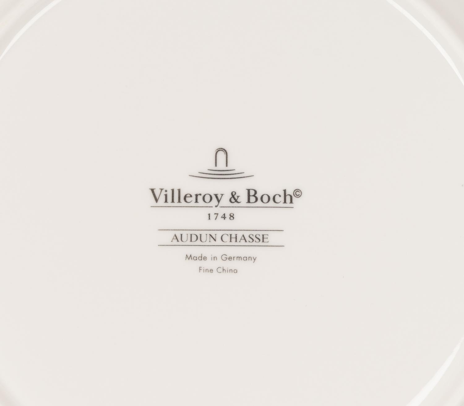 A Villeroy and Boch Audun Chasse Porcelain Dinner Service