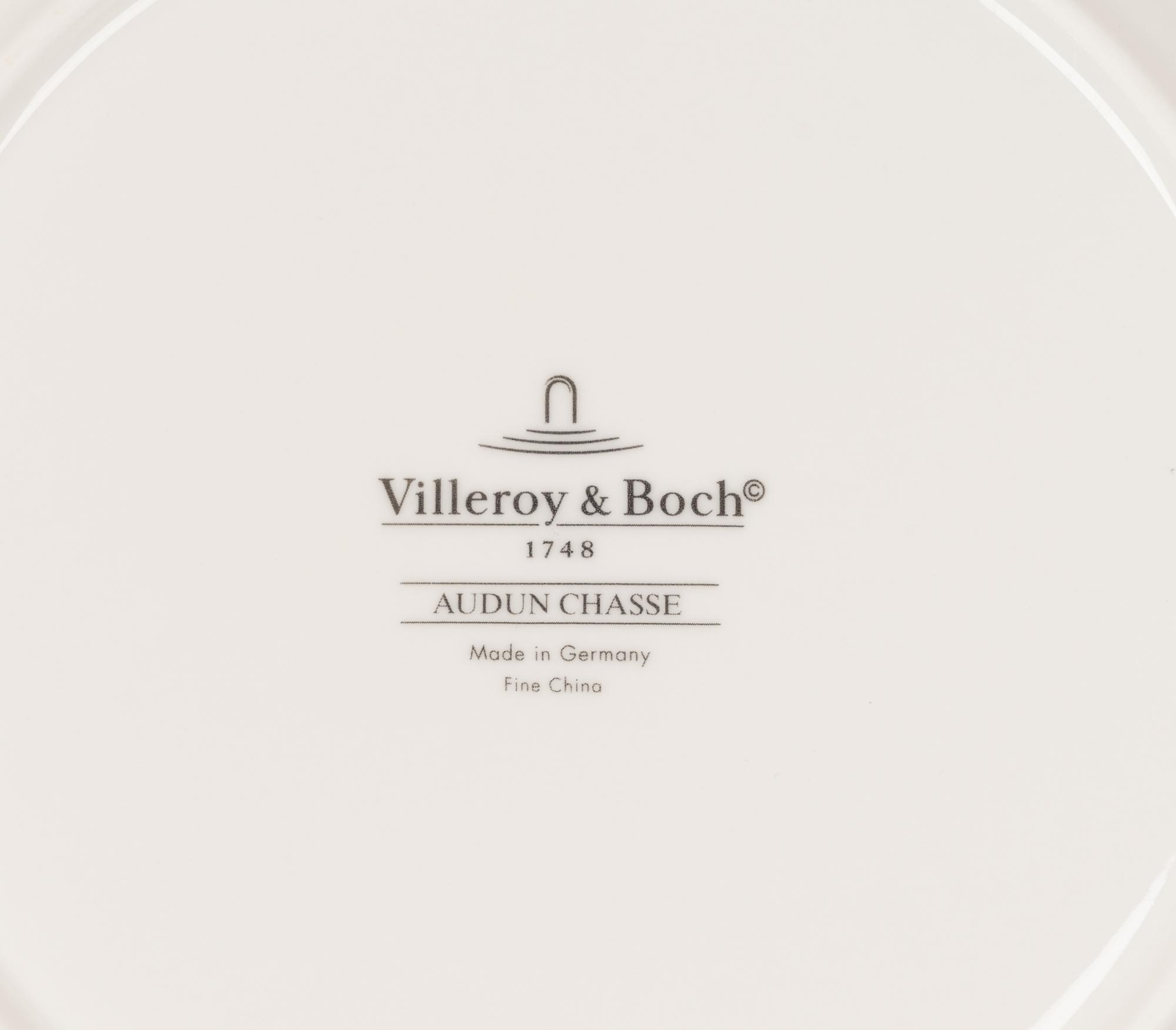 A Villeroy and Boch Audun Chasse Porcelain Dinner Service