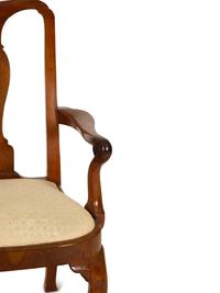A Georgian Style Carved Mahogany Armchair