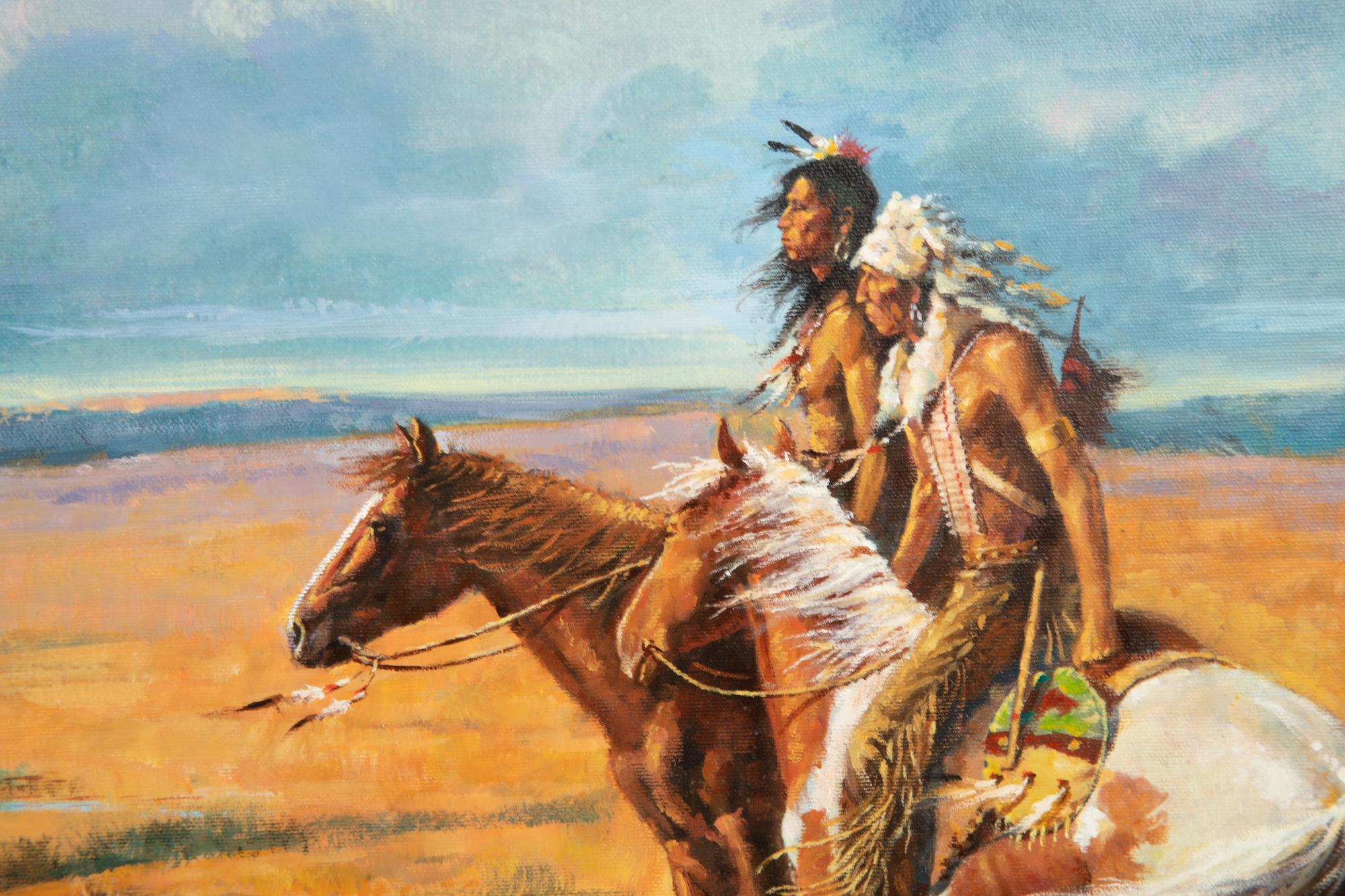 Two Warriors on Horseback