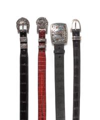 Four Western Style Belts Length of largest 44 1/2 inches
