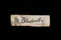 Mr. Blackwell Custom Velvet and Fur Trimmed Cape,