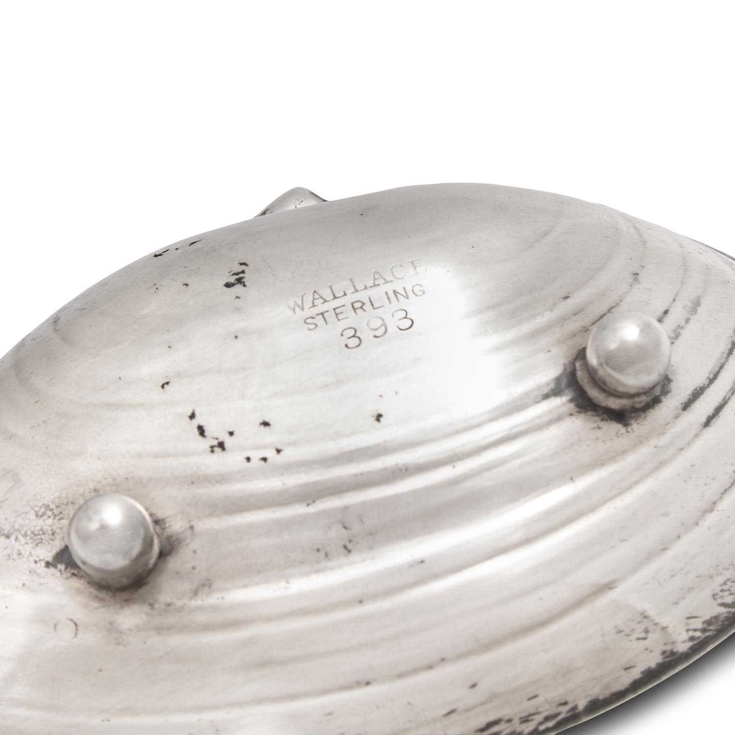 Four Sterling Silver Clam Shell-Form Dishes