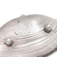 Four Sterling Silver Clam Shell-Form Dishes