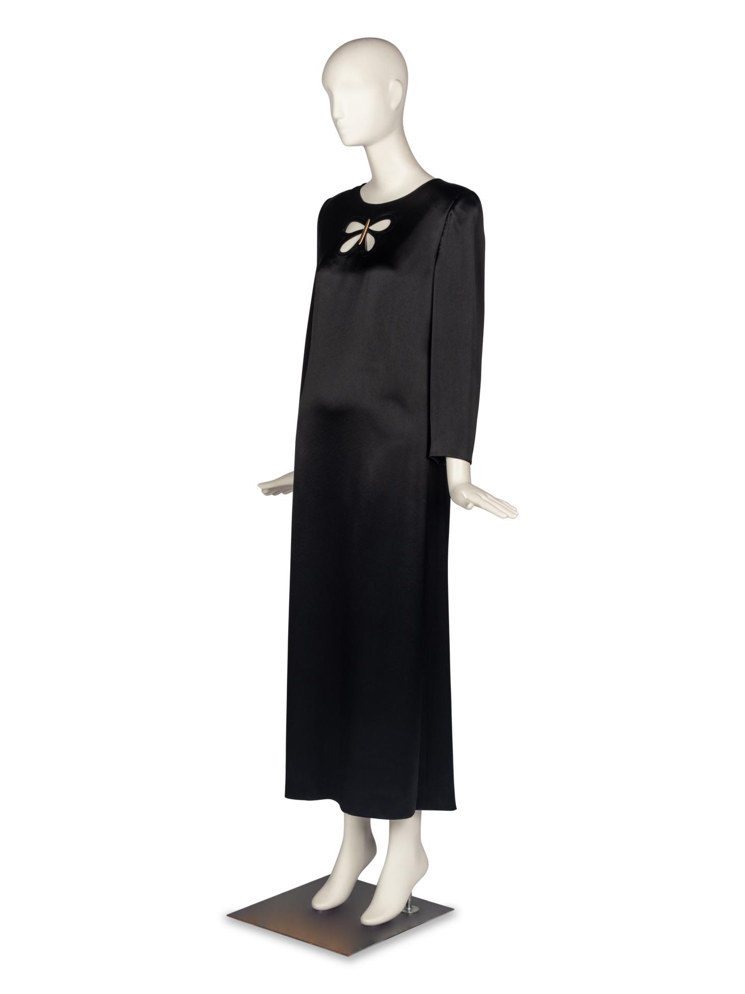 Pierre Cardin Haute Couture Silk Butterfly Gown