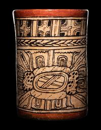 A Maya Codex Style Cylinder Vessel