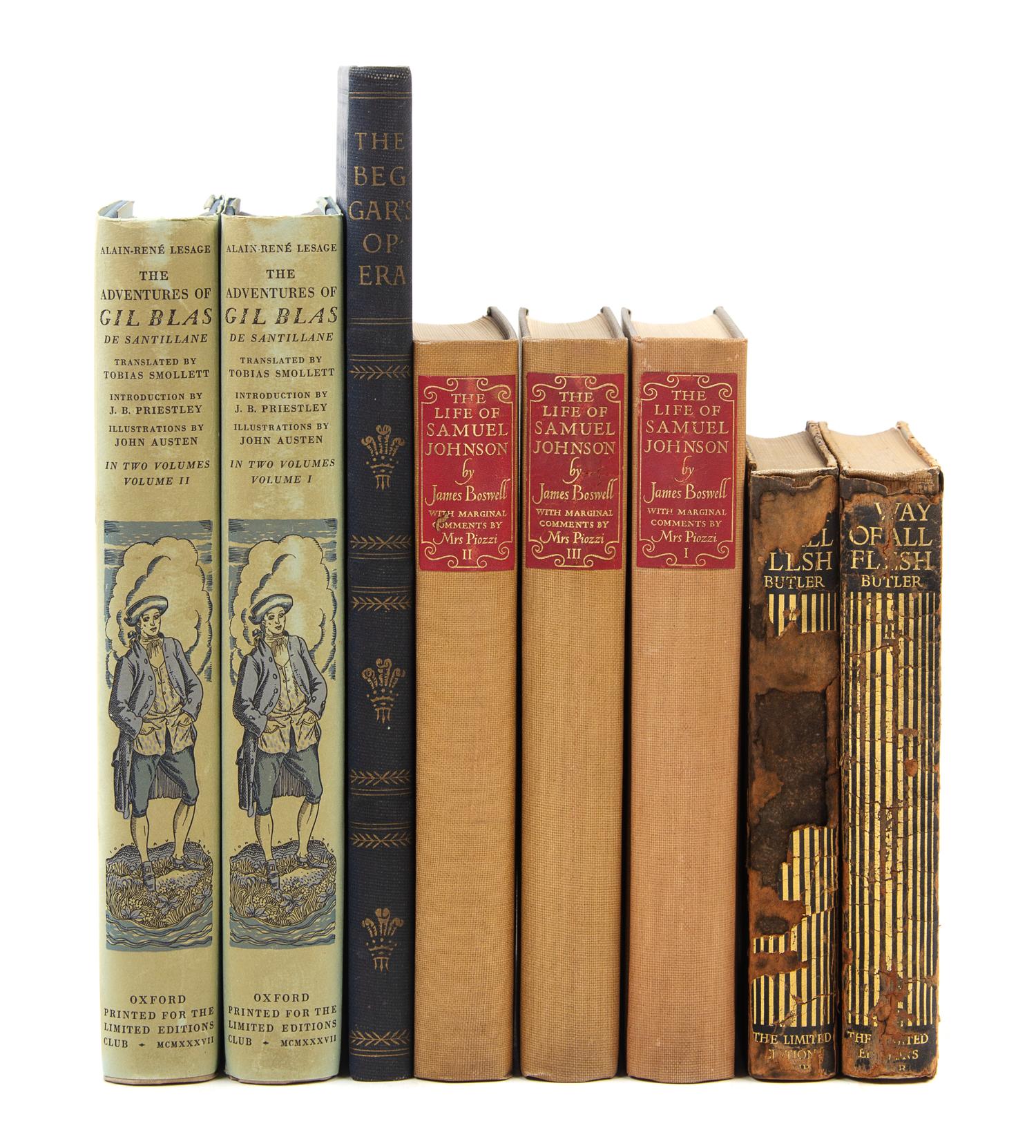 [THE LIMITED EDITIONS CLUB -- BRITISH & WORLD LITERATURE]. A group of 10 works in 21 volumes, published by The Limited Editions Club.