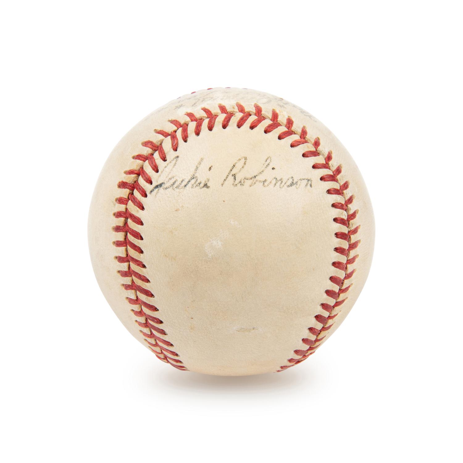 An Extraordinary Jackie Robinson Single Signed Autograph Baseball (JSA Letter)