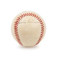 An Extraordinary Jackie Robinson Single Signed Autograph Baseball (JSA Letter)