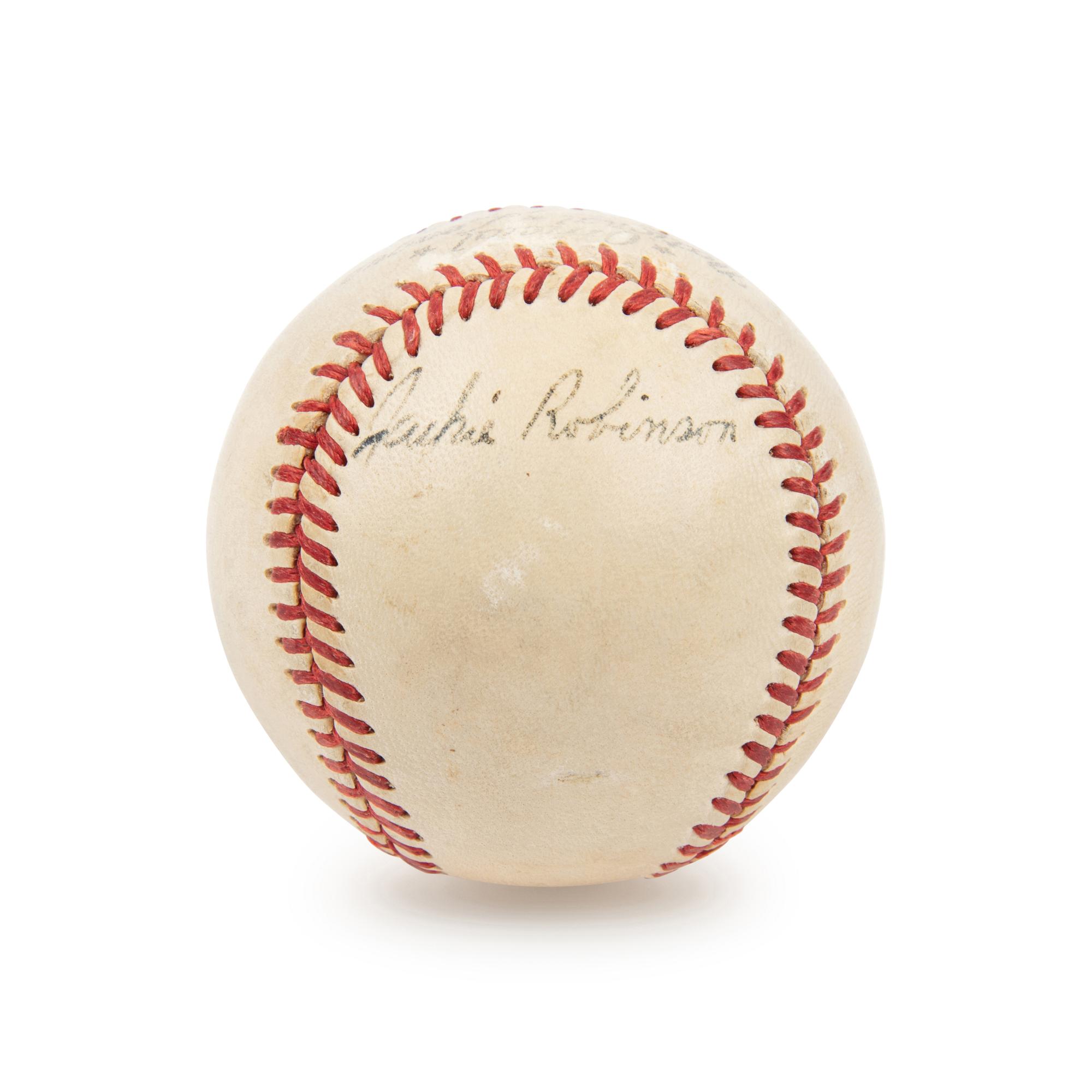An Extraordinary Jackie Robinson Single Signed Autograph Baseball (JSA Letter)
