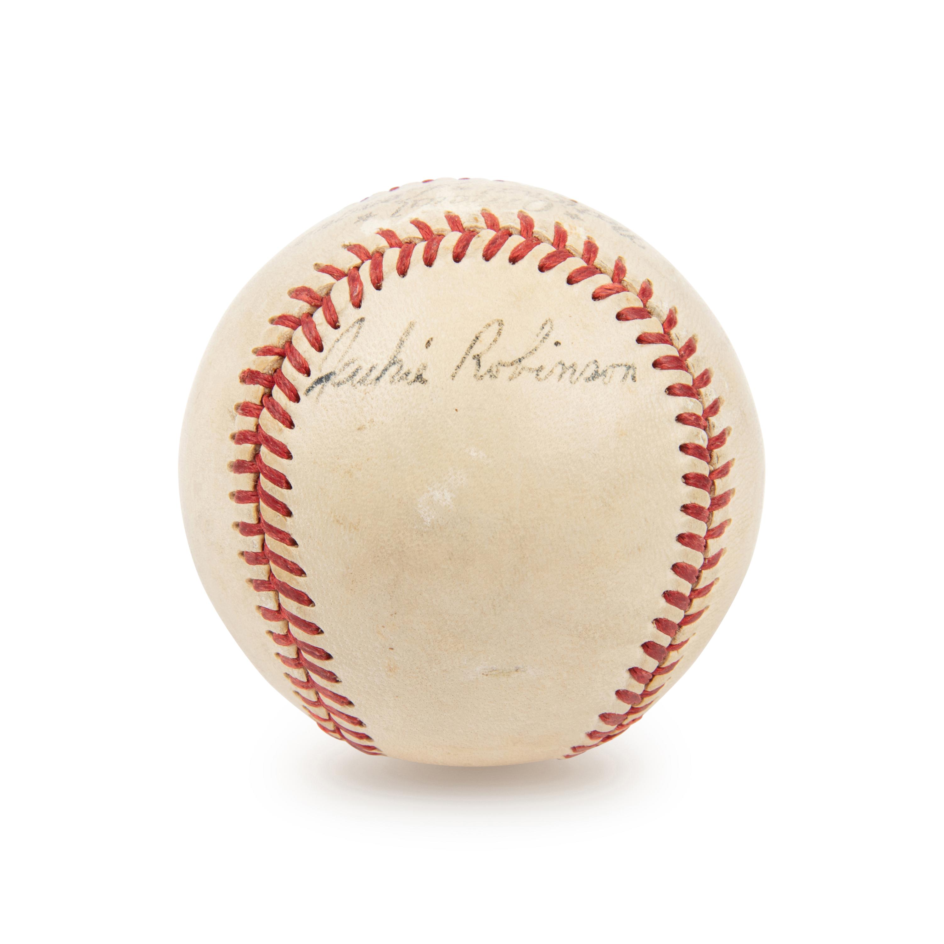 An Extraordinary Jackie Robinson Single Signed Autograph Baseball (JSA Letter)