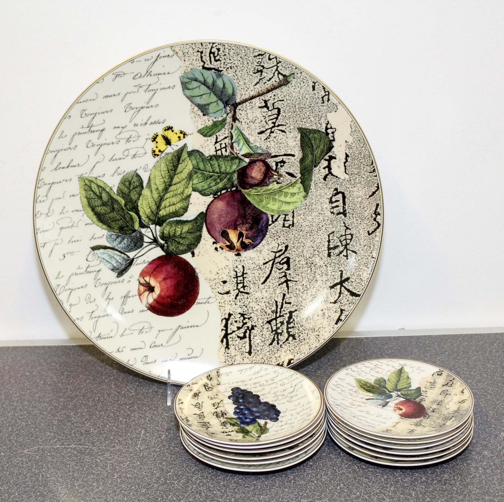 A Limoges Porcelain Dessert Service Diameter of platter 14 inches. — RAYNAUD & CO.
