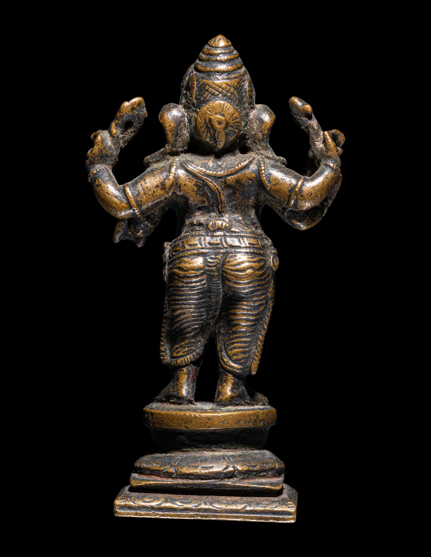 An Indian Bronze Figure of Standing Ganesha