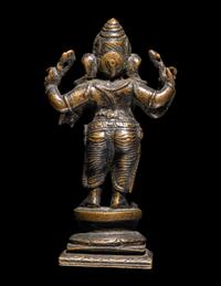 An Indian Bronze Figure of Standing Ganesha