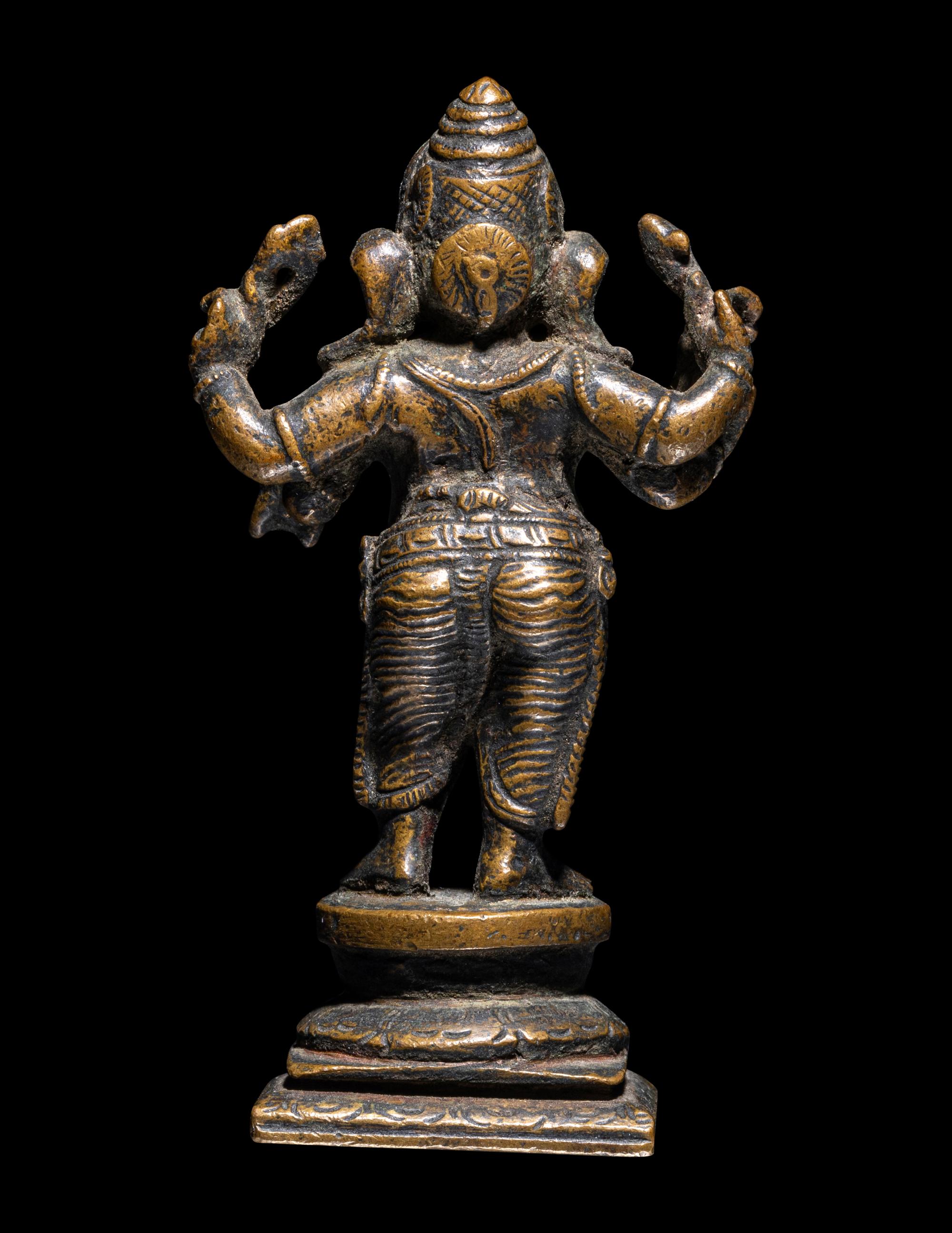 An Indian Bronze Figure of Standing Ganesha