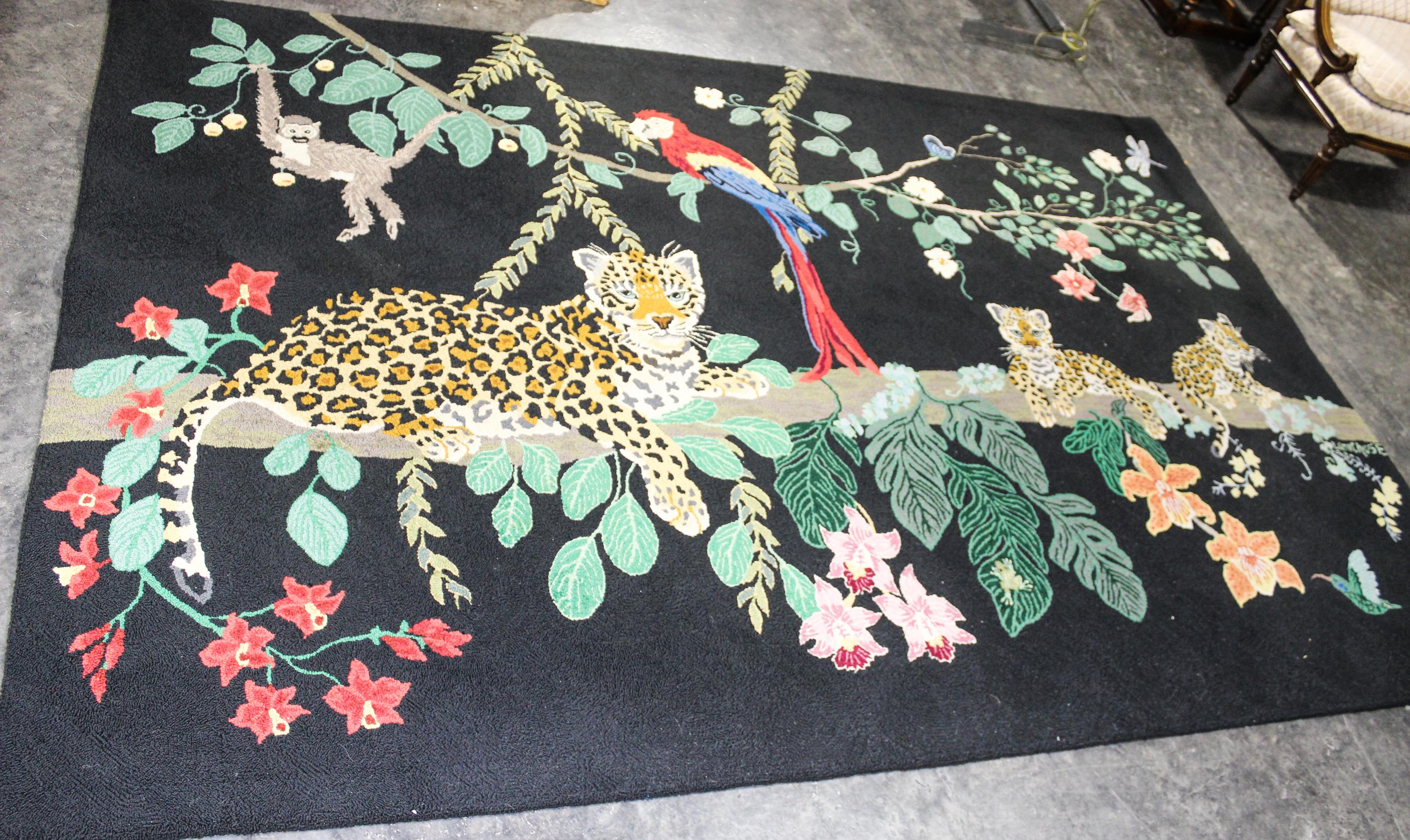 An American Hooked Rug 6 feet x 8 feet 9 inches. — 20TH CENTURY