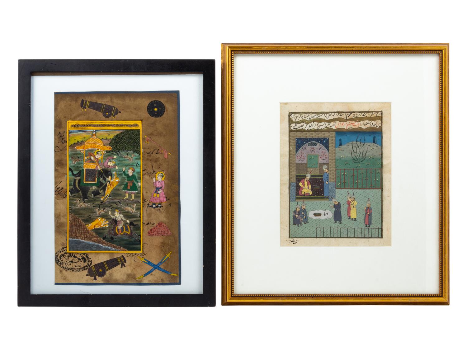 Two Miniature Paintings on Paper