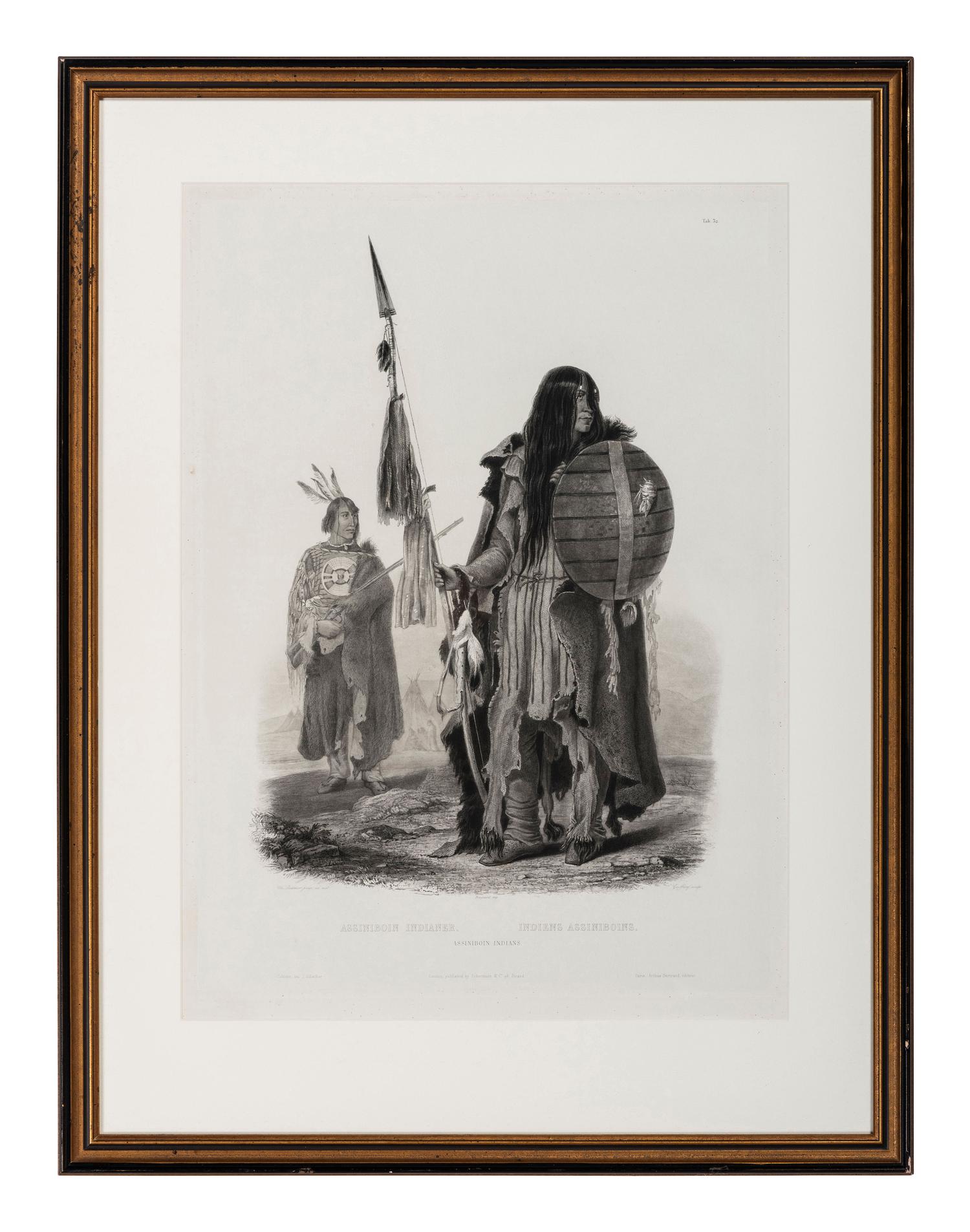 BODMER, Karl (1809-1893). ACKERMAN & Co., publisher. Assiniboin Indians .
