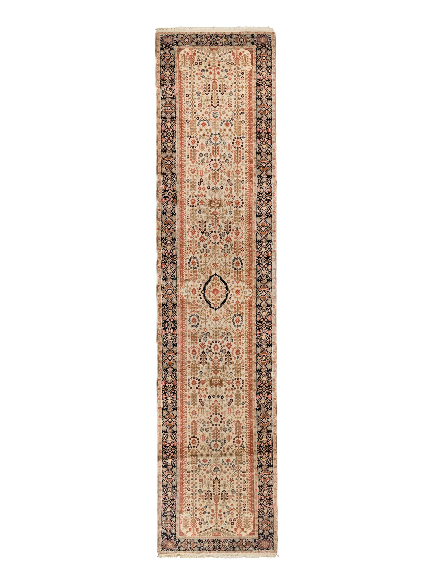 A Kirman-Design Wool Runner