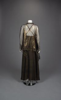 Nina Ricci Black and Gold Evening Ensemble, 1980s