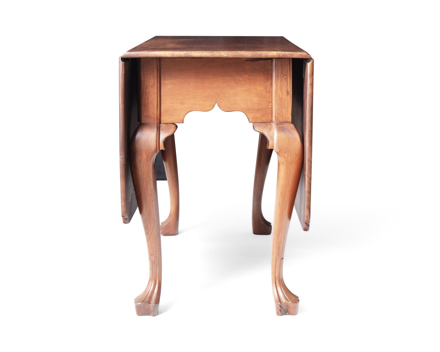 A Queen Anne Walnut Drop-Leaf Dining Table, Philadelphia, PA, Circa 1760